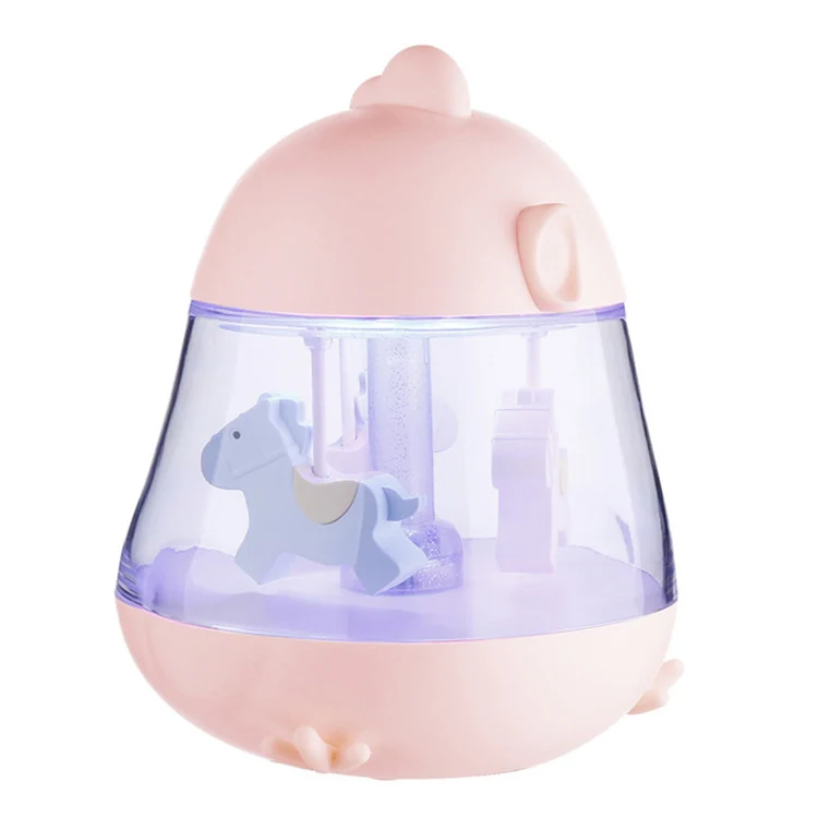 F10 Carousel Music Atmosphere Night Light Sleep Table Lamp(Pink) - Image 2