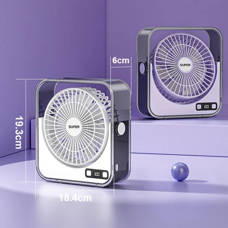 F2 Desktop Quiet Fan With 100-Speed Stepless Speed Control Smart Digital Display Fan With Light(White) - Image 12