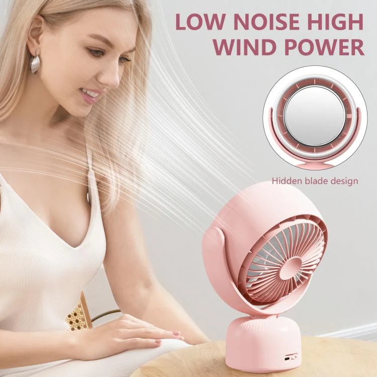 F2 Makeup Mirror Beauty Fill Light Desktop Fan(White) - Image 7