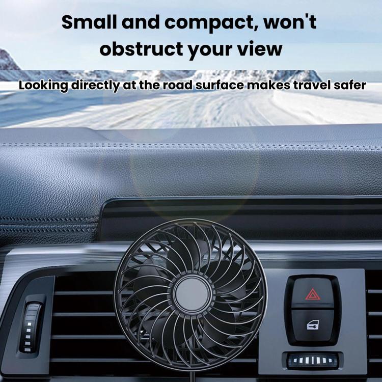F4201 3-Speed Air Vent Quiet Fan Universal USB Mini Car Fan - Image 3