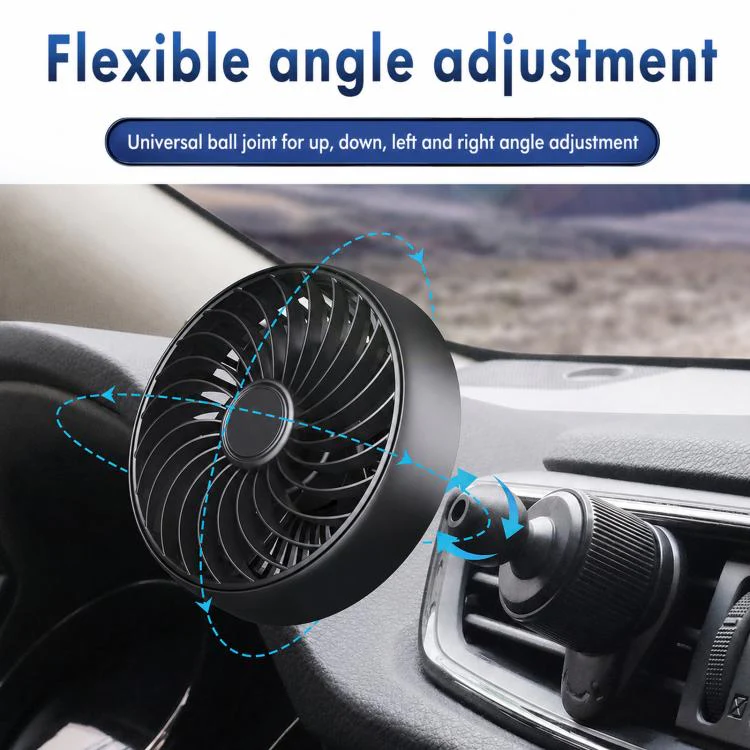 F4201 3-Speed Air Vent Quiet Fan Universal USB Mini Car Fan - Image 5