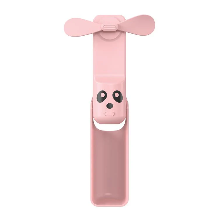 F5 Mini Folding Fan Integrated Type-C Cable(Pink)