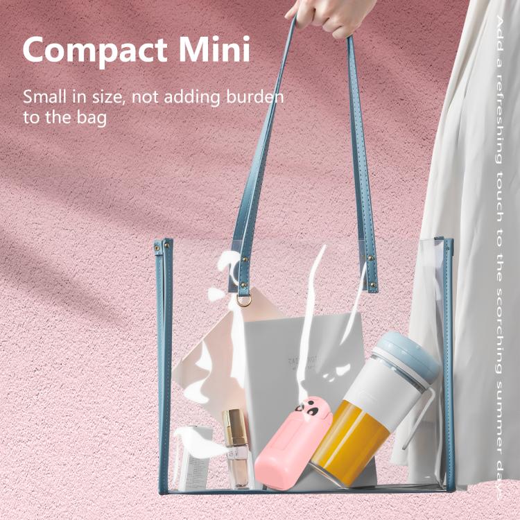 F5 Mini Folding Fan Integrated Type-C Cable(Pink) - Image 6