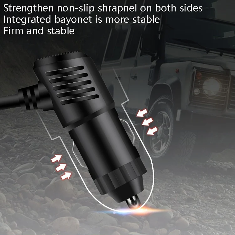 F558 With USB Mobile Phone Charging Car Fan 12/24V Car Truck Double Shaking Head Fan(Double Head 12V) - Image 6