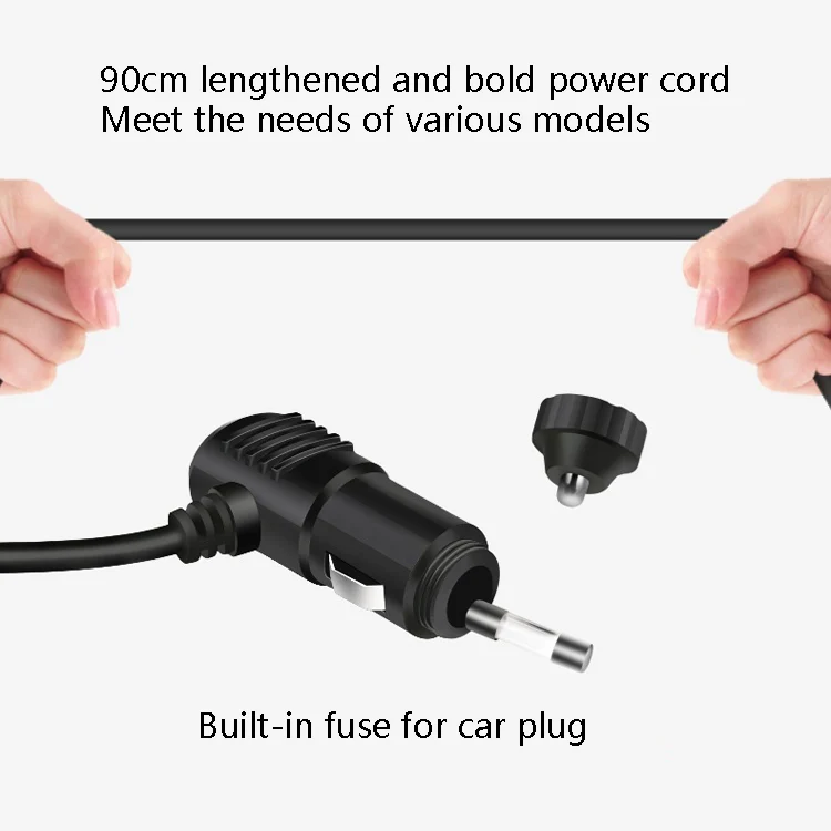 F558 With USB Mobile Phone Charging Car Fan 12/24V Car Truck Double Shaking Head Fan(Double Head 12V) - Image 7