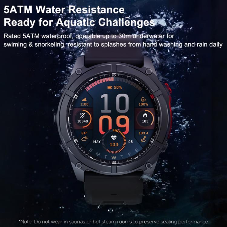 F8 Pro 1.43 inch AMOLED Screen Smart Watch Support Health Monitoring, Multi-Sport Modes(Grey Orange) - Image 10