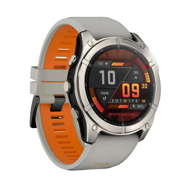 F8 Pro 1.43 inch AMOLED Screen Smart Watch Support Health Monitoring, Multi-Sport Modes(Grey Orange) - Image 2