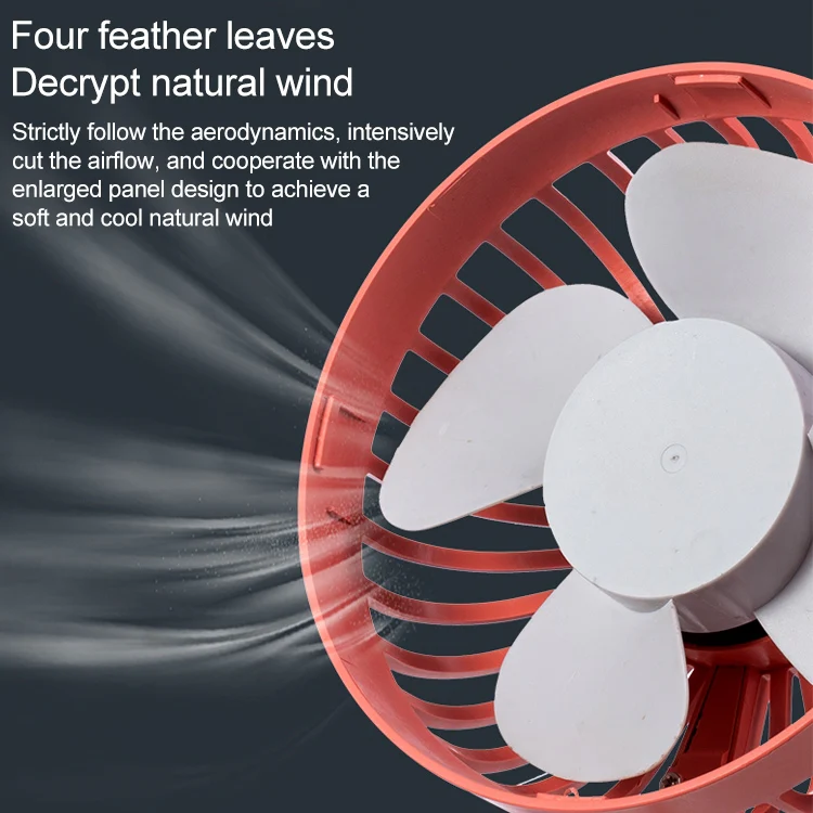 F829 Portable Car Air Outlet Electric Cooling Fan with LED Light(White) - Image 6