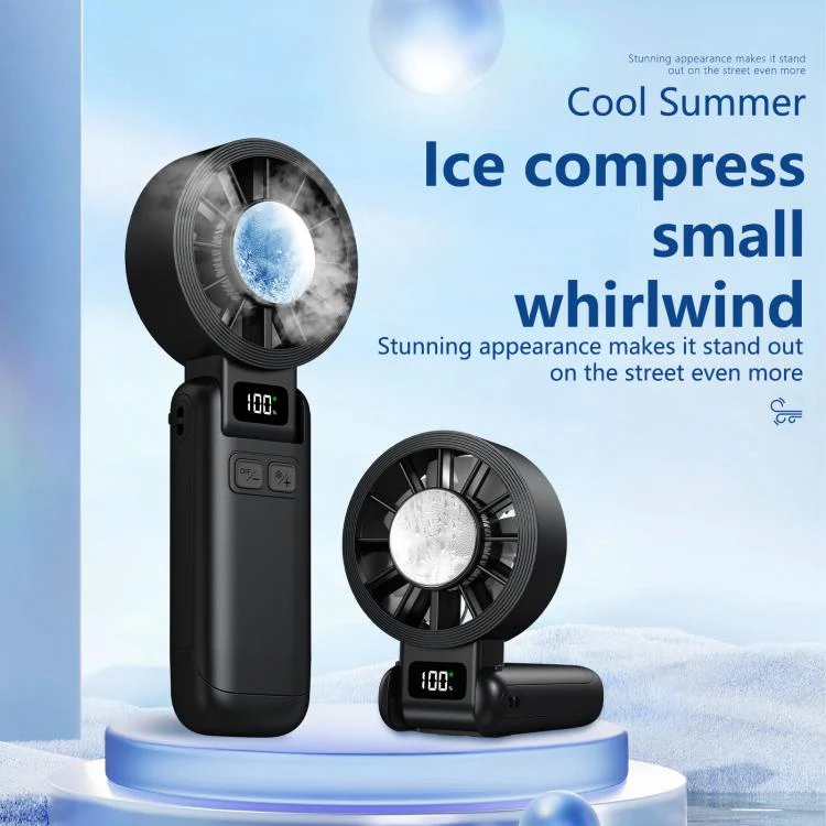 F9 Ice Compress Foldable Handheld Fan(White) - Image 2