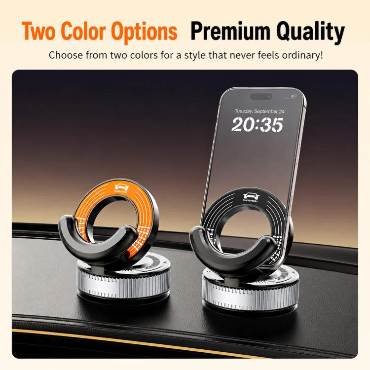 F9 Vacuum Suction Cup Phone Car Mount For Navigation Desktop Use, Style:Basic Model(Orange) - Image 11