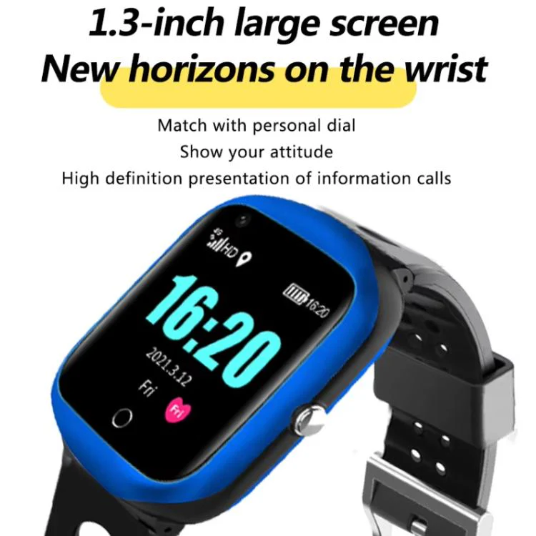 FA66 1.3-inch Screen 4G Network GPS Tracking Student Smart Watch, Model:American Version(Silver) - Image 4