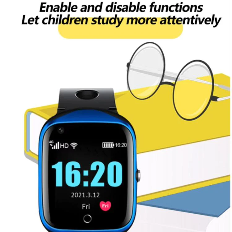 FA66 1.3-inch Screen 4G Network GPS Tracking Student Smart Watch, Model:American Version(Silver) - Image 7