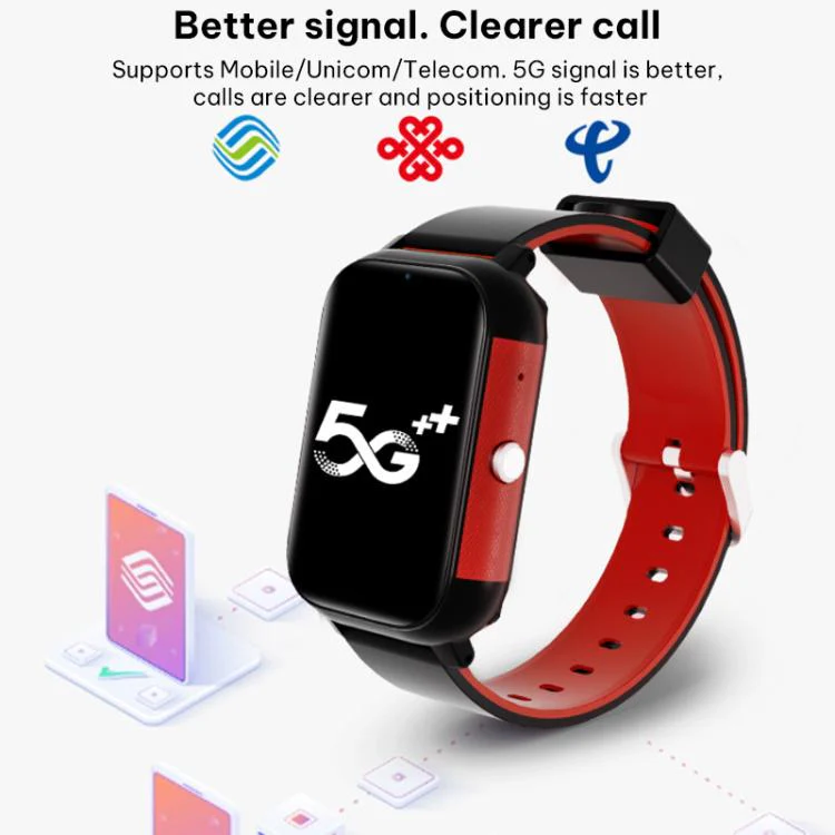 FA96 1.57-inch Screen 4G Network GPS Tracking Kids Smart Watch(Black Red) - Image 4