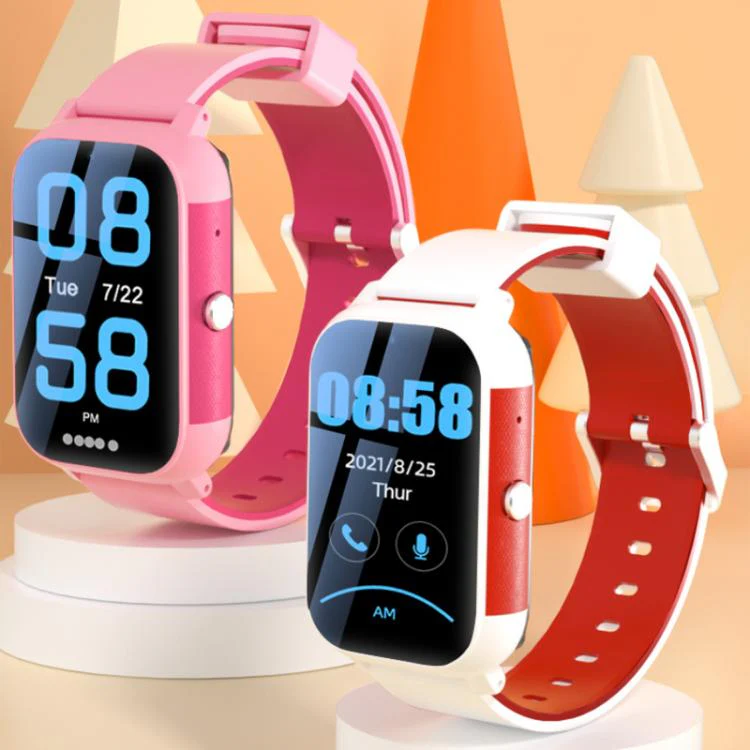 FA96 1.57-inch Screen 4G Network GPS Tracking Kids Smart Watch(White Red) - Image 2