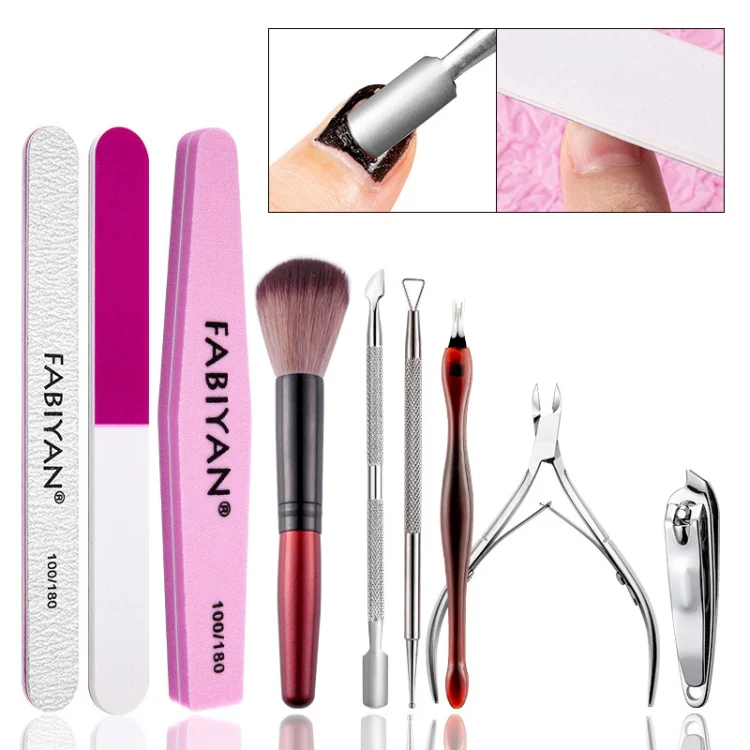 FABIYAN Nail Art Tool Set Manicure Disarm Tool Set, Specification: 6-piece Set - Image 6