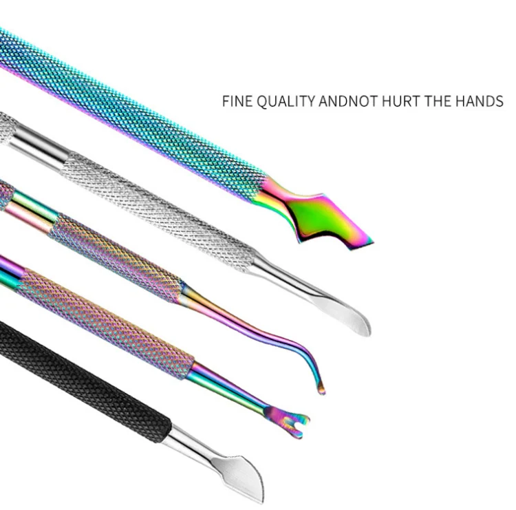 FABIYAN Stainless Steel Dead Skin Shear Steel Push Nail Art Tool Set, Specification:   Set 12 - Image 4