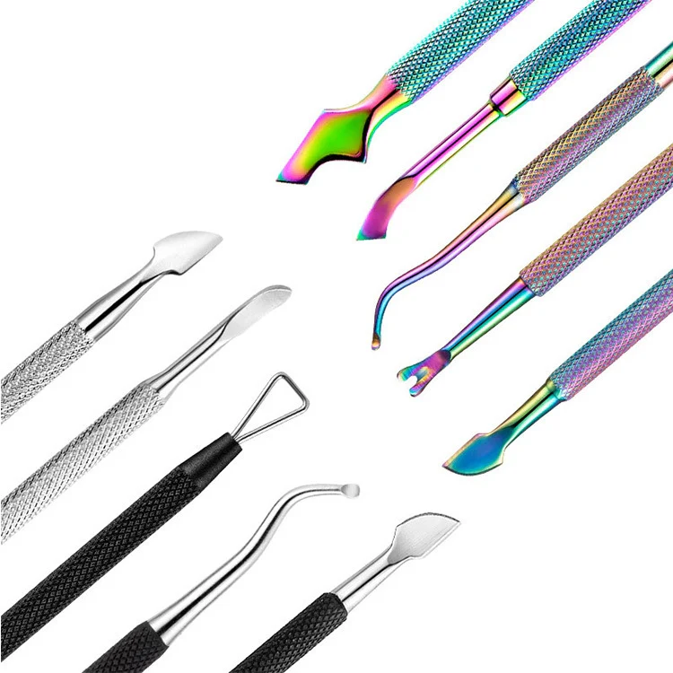 FABIYAN Stainless Steel Dead Skin Shear Steel Push Nail Art Tool Set, Specification:   Set 5 - Image 5