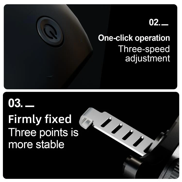 FC19 4 in 1 Multi-functional Car Air Outlet Magnetic Phone Holder Cooling Fan (Black) - Image 10