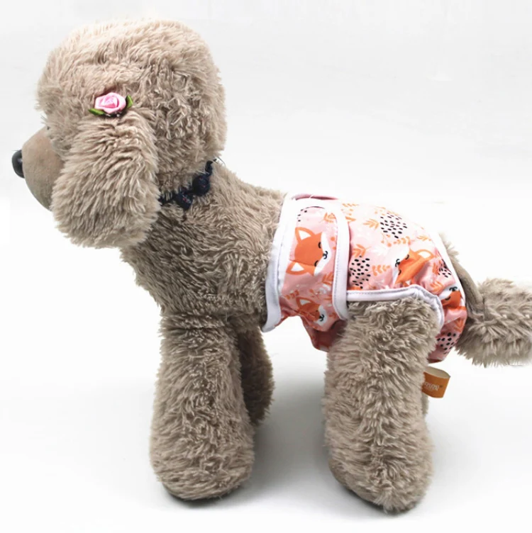 Female Dog Physiological Pants Dog Estrus Anti-Harassment Pants, Size: S(Fox)
