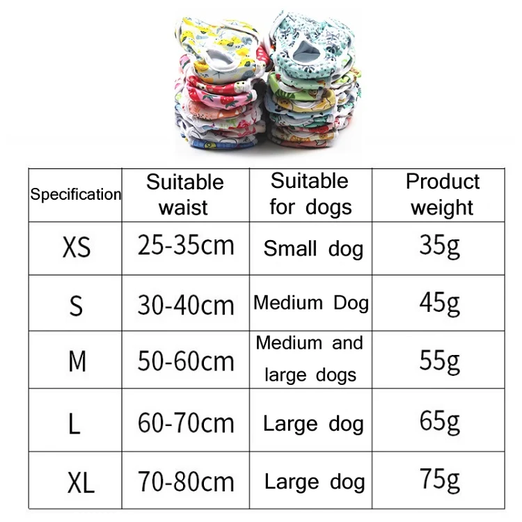 Female Dog Physiological Pants Dog Estrus Anti-Harassment Pants, Size: S(Strawberry) - Image 5