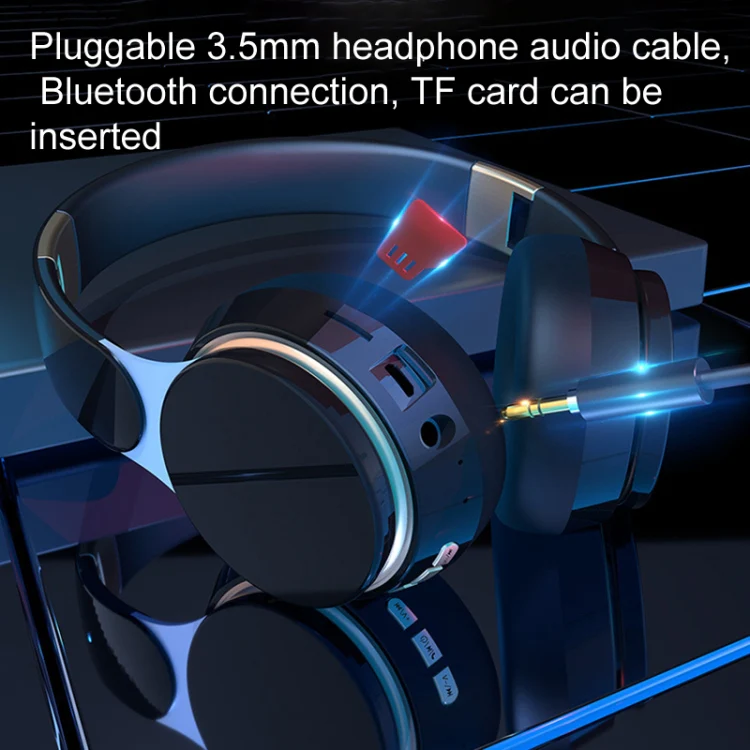 FG-07S Foldable Wireless Headset With Microphone Support AUX/TF Card(Red) - Image 4