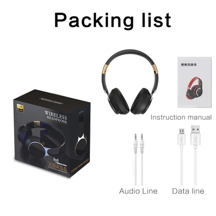 FG-07S Foldable Wireless Headset With Microphone Support AUX/TF Card(White) - Image 2