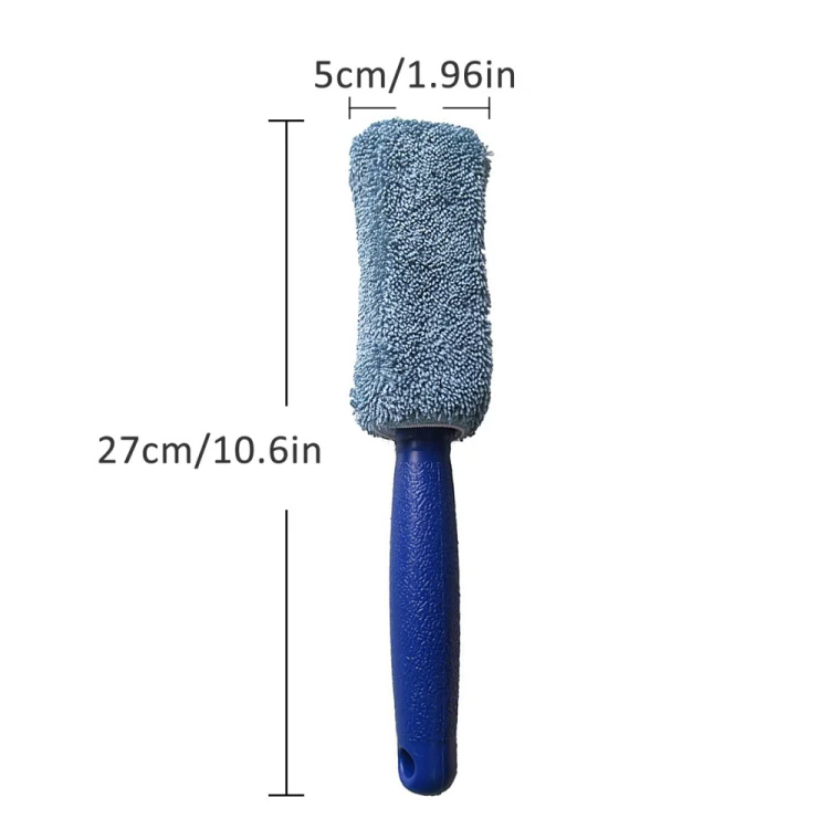 Fiber Long Shank Tire Brush(Orange) - Image 3