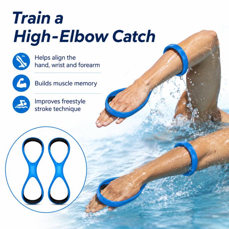 Figure-eight Swimming High Elbow Device Arm Corrector(Gray Size S Child) - Image 7