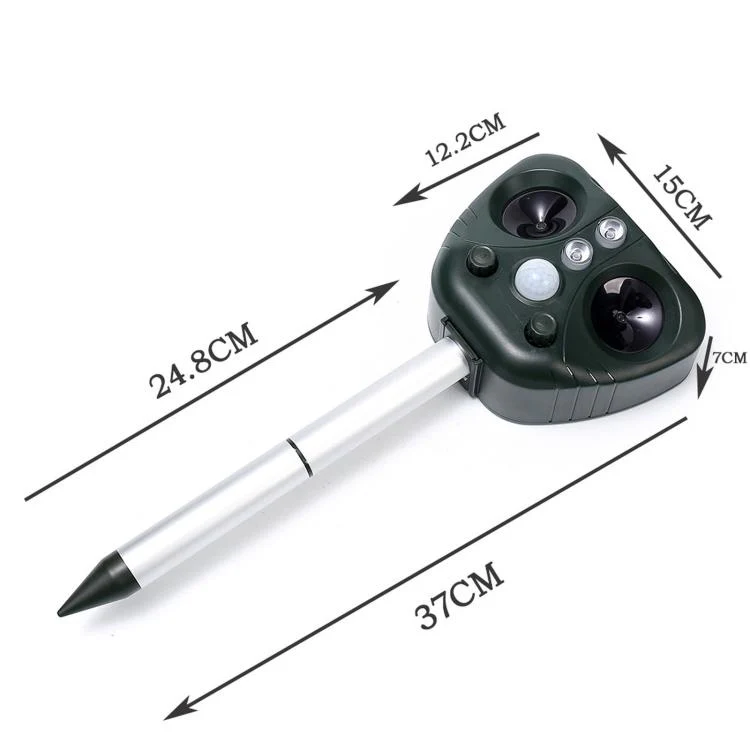 Five-speed Frequency-modulated Ultrasonic Outdoor Waterproof Solar-powered Animal Repellent(703) - Image 3
