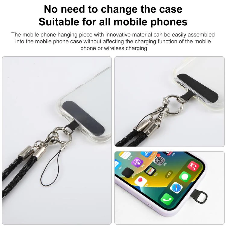 Flashing Square Phone Long Lanyard with Pad(Gold) - Image 6