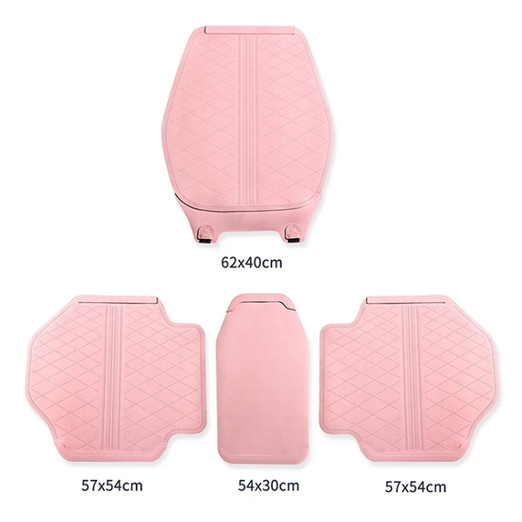Flip-fur Car Cushion Breathable Ventilation Cushion for Four Seasons, Style: Long Rear Cushion(Black) - Image 2