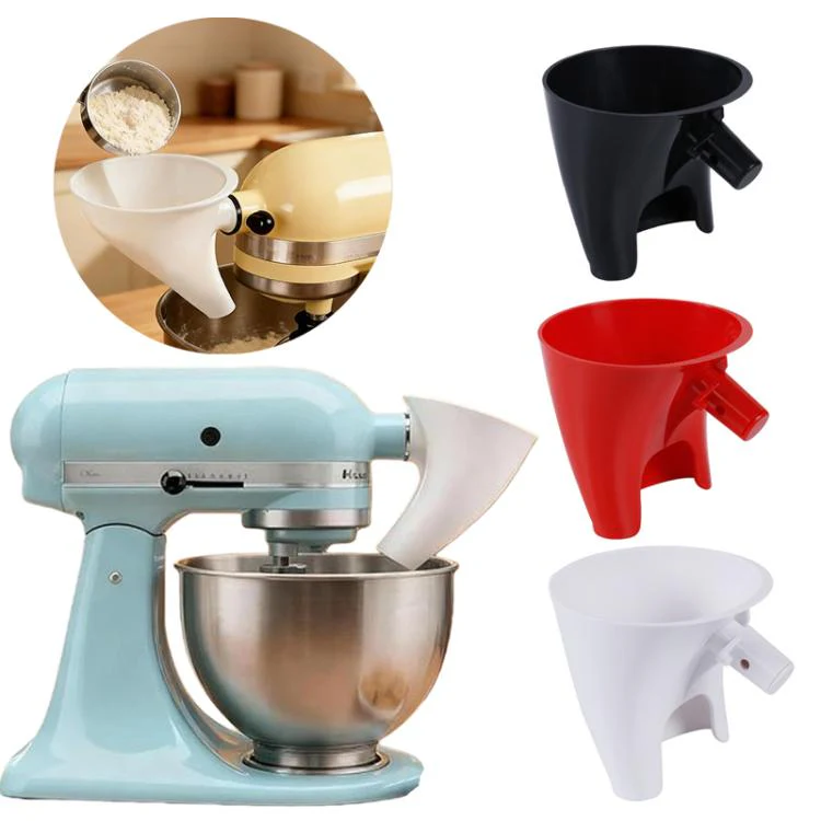 Flour Funnel For KitchenAid 5 Quart Stand Mixer Attachment(Black) - Image 2