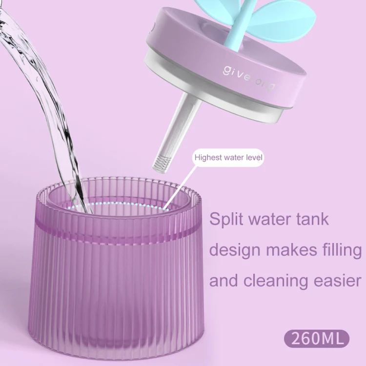 Flower Spray Hhydrating Colorful Atmosphere Light USB Aromatherapy Humidifier, Color: Gardenia Green - Image 8