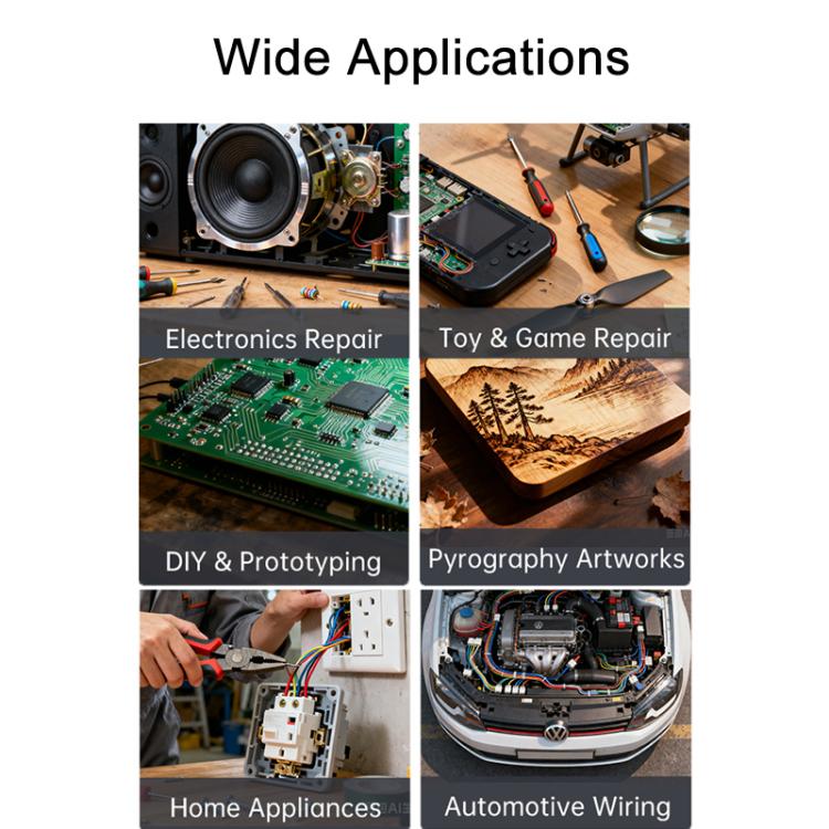 FNIRSI HS-03 0.96 Inch Screen Wireless Constant Temperature Electric Soldering Iron Mini Repair Soldering Iron Tool Kit - Image 11