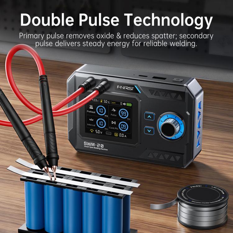 FNIRSI SWM-20 2.4 Inch Color Screen Handheld Dual Pulse Spot Welder With Welding Pen - Image 3