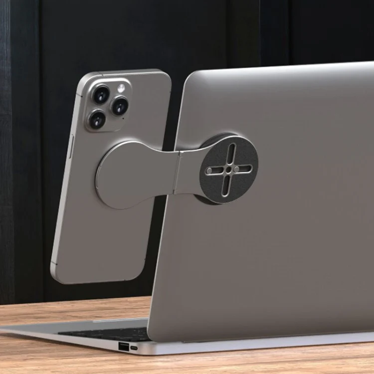 Folding Magnetic Desktop Phone Holder(Black) - Image 6