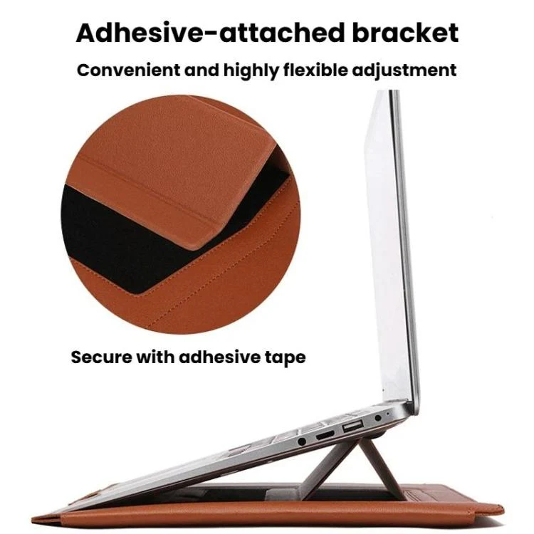 For 15-16 inch Laptop Sleeve With Stand Function Shockproof Laptop Bag(Blue) - Image 6