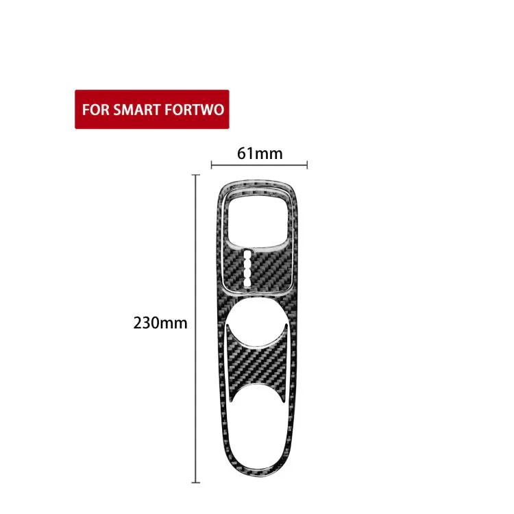 For 2011-2015 Benz Smart Fortwo 3pcs /Set Left-hand Drive Type A Gearshift Sticker(Red) - Image 3