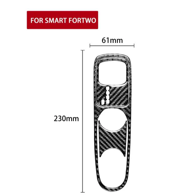 For 2011-2015 Benz Smart Fortwo 3pcs /Set Left-Hand Drive Type B Gearshift Sticker(Black) - Image 3