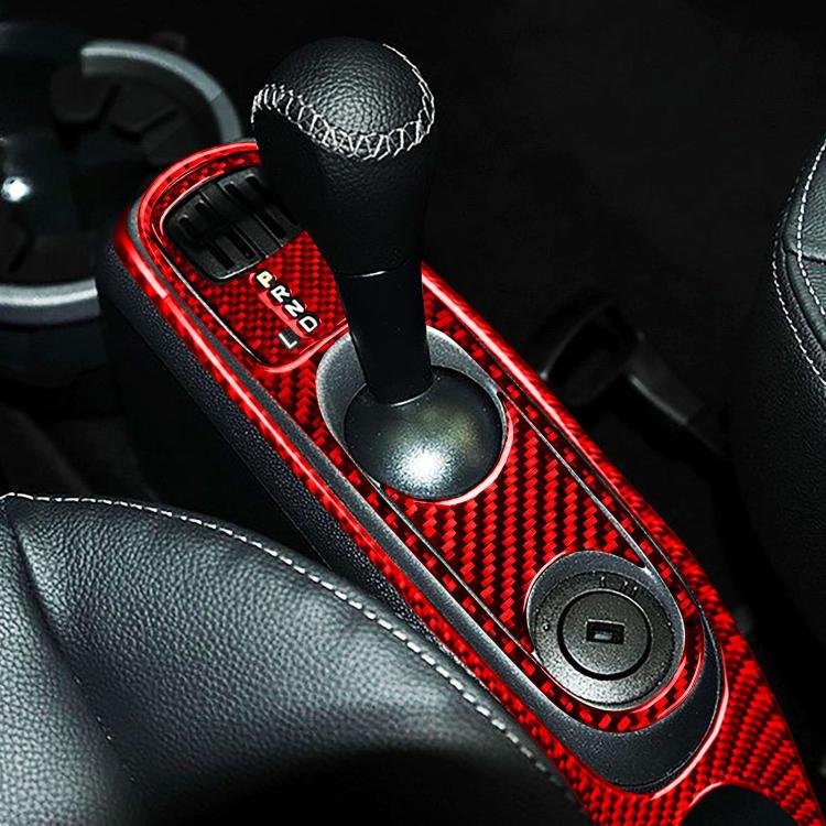 For 2011-2015 Benz Smart Fortwo 4pcs /Set Gearshift + Armrest Sticker Set Type B(Red)