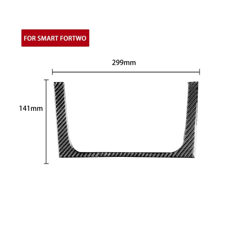 For 2011-2015 Benz Smart Fortwo CD Panel Cover Sticker(Red) - Image 3