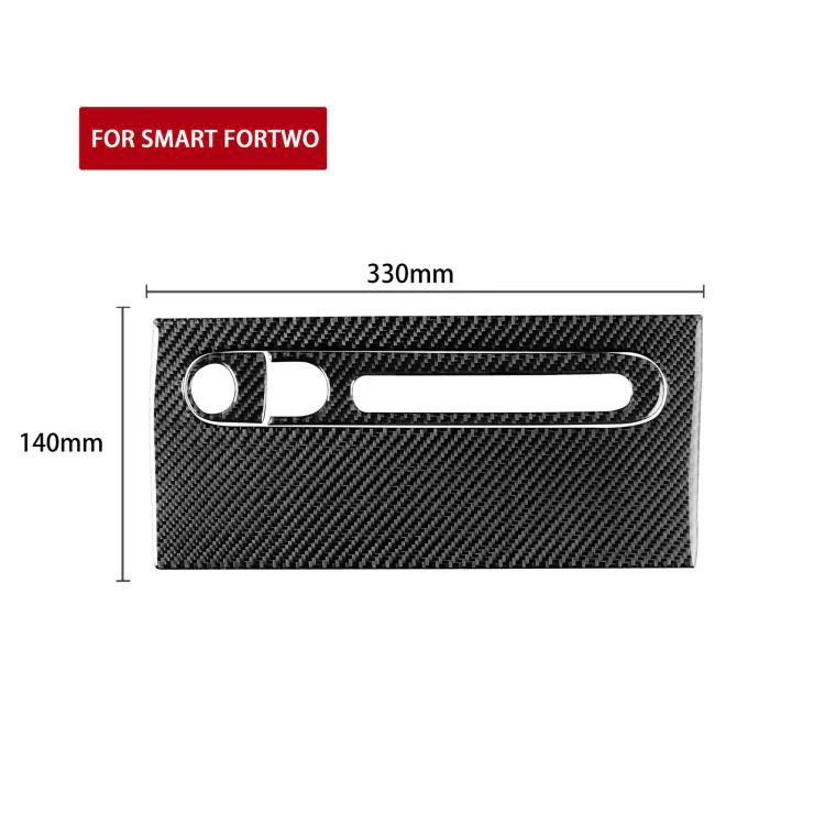 For 2011-2015 Benz Smart Fortwo Left-hand Drive 3pcs /Set Glove Box Sticker(Black) - Image 3