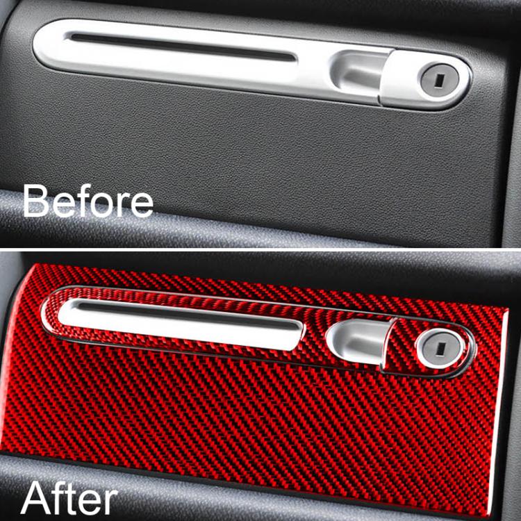 For 2011-2015 Benz Smart Fortwo Right-hand Drive 3pcs /Set Glove Box Sticker(Black) - Image 6