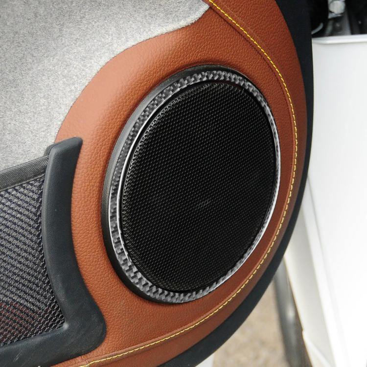 For 2011-2015 Mercedes-Benz Smart Fortwo 2pcs /Set Door Speaker Stickers(Black)