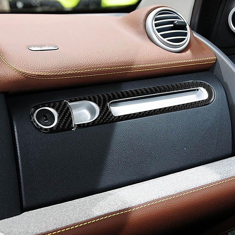 For 2011-2015 Mercedes-Benz Smart Left-Hand Drive 2pcs /Set Glove Box Handle Stickers(Black)
