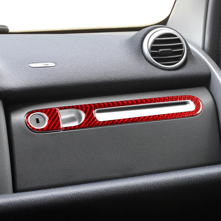 For 2011-2015 Mercedes-Benz Smart Left-Hand Drive 2pcs /Set Glove Box Handle Stickers(Black) - Image 6