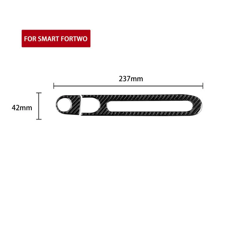For 2011-2015 Mercedes-Benz Smart Left-Hand Drive 2pcs /Set Glove Box Handle Stickers(Red) - Image 3
