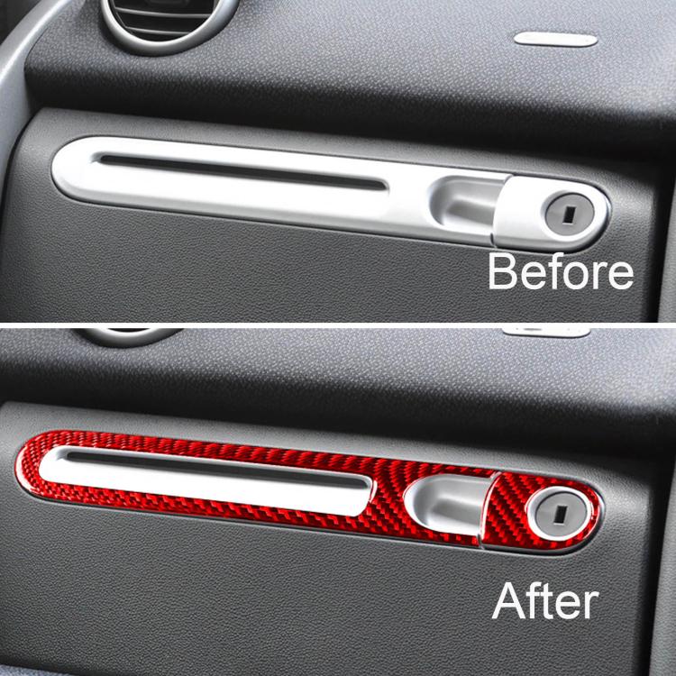 For 2011-2015 Mercedes-Benz Smart Right-Hand Drive 2pcs /Set Glove Box Handle Stickers(Black) - Image 5