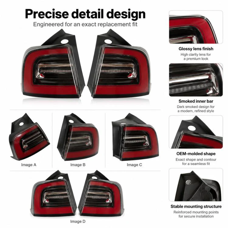 For 2017-2020 Tesla Model 3 Taillight 31077397-00-G / 10773978-00(Right) - Image 3