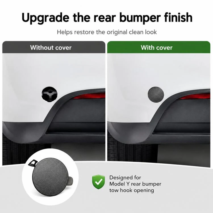 For 2020-2023 Tesla Model Y Rear Bumper Trailer Cover 1494426-00-A - Image 7